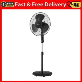 Pfs40a4bbb Pelonis 16ftft Pedestal Fan For Bedoom Remote Standing With 7-hour Timer