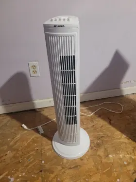 Pft28a2bww Pelonis 30 Inch Oscillating Tower Fan With 3 Speed Settings And Auto-off Time