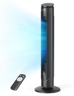 Pft42a5bgb Pelonis 42 Oscillating Tower Fan With Aromatherapy Diffuser Remote Control 5 Spee