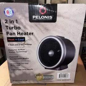 Psf10m6asb Pelonis Portable Fan Heater 2 Heat Fan/cool Settings Open Box