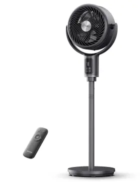 Psfas07d5alg Pelonis Aerofan Pedestal Fan For Bedroom Standing With Remote Control Oscilla