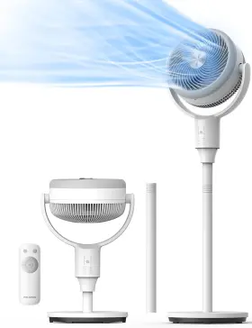 Psfas07r5awm Pelonis Pedestal Fan Air Circulator 22ft/s Omniflow 135 90 Auto Oscillation