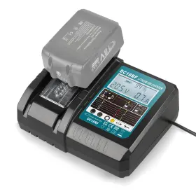 Dc18rf Pengjbatter 14.4v/18v Rapid Charger With Lcd Display For Makita 18v Battery Compa