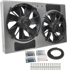 16838 Performance Gray/black High Output Dual Radiator Fan