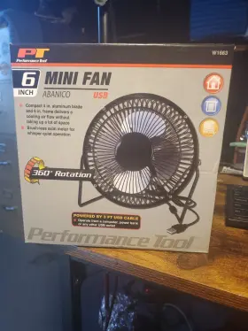 W1663 Performance Tools Mini Fan Usb 6inch