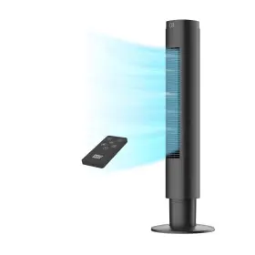 Tfh02e Philodeco Tower Fan 80 Remote Floor 4 Speeds Silent Black Open Box