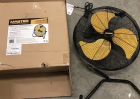 114076 Pinnacle Climate Technologies Master 20 Inch High Velocity Floor Fan Ventilator
