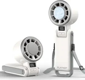 N612 Playhot Portable Handheld Fan With Ice Cooling Personal Fans Small White