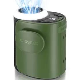 Pokiseed 768667012056 Rugged Portable Fan 10000mah Rechargeable Battery 40h Runtime 5speed Turbo
