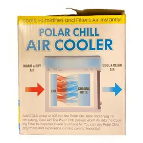 Polar 886617033491 Desk Top Chill Air Cooler 3 Speed Built In Humidifier 7 Colors Led Light #2