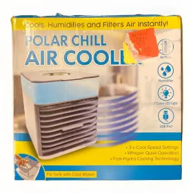 Polar 886617033491 Desk Top Chill Air Cooler 3 Speed Built In Humidifier 7 Colors Led Light