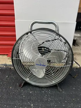 No-lf-9df Polar Aire Vtg Look Polar-aire 11.5 Inch Retro Table Drum Fan Black Model