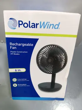 Polar Wind 708820198272 6 In Rechargeable Fan