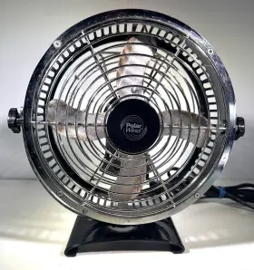 Zf-08c Polar Wind 8 Inch Table Drum Fan Model Black/chrome 2 Speed Adjustable