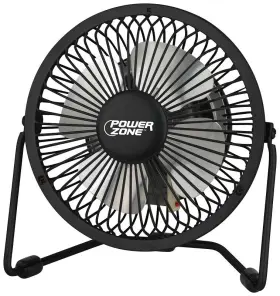 Czhv4rsb-bk Powerzone 1-speed Mini Fan Black 4 Inch