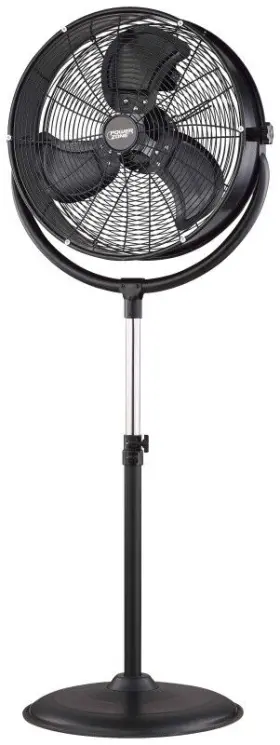 Fes50-t2 Powerzone Pedestal Fan With Drum/stand 120 V 1.25 A 20 In Dia Blade