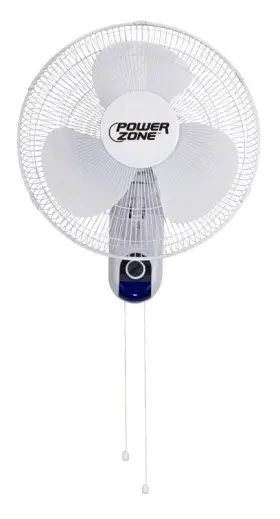 Hf-40w Powerzone Wall-mount Fan 120 V 16 In Dia Blade 3-blade 3-speed White