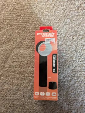 Pbf01bk Premier Pocket Breeze Bladeless Handheld Personal Fan