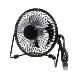 Premiertek 132017781853 Usb-fan Metal Desktop Fan Usb Powered With Switch - Black