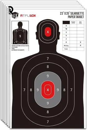 Premium 744759019110 Silhouette Paper Target For The Range 23x35 Inch Indoor Outdoor