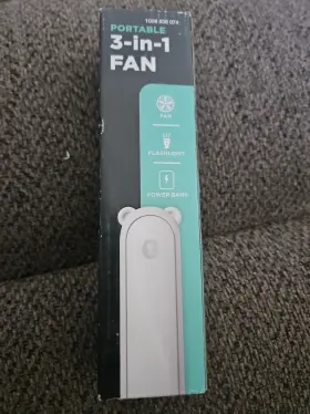 Private Brand Unbranded 697174744030 5 Inch 3 In 1 White Personal Portable Fan New