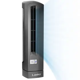 Products 313106269265 14 Inch Air Stick 2-speed Oscillating Desk Ultra-slim Table Fan Gray 4000 New