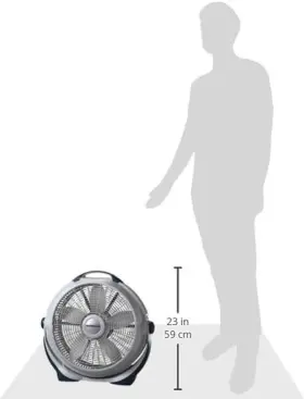 Products 744110971262 Wind Machine Air Circulator Floor Fan 3 Speeds Pivoting Head For Large Spaces #3