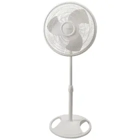 S16200 Products 16 Inch Adjustable 3-speed Oscillating Pedestal Fan White 47 H New