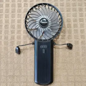 Ao-818 Psecici Handheld Fan Mini Portable With Lanyard 4 Speeds Levels