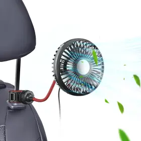 Ca-ba-se-11 Qidoe Usb Car Fan 3 9.21 X 1.77 4.09 Inches Silicone Hose Single Head