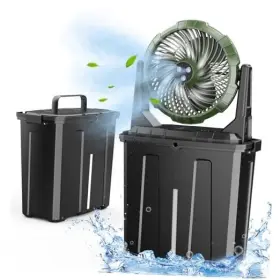 Qifeng 739319040031 Portable Misting Fan - 9l Bucket 10-inch Outdoor Fans For Patios/camping