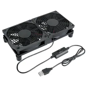 Aa0240mb5v Qirssyn Electronic Cooling Fan With Speed Controller 5v Powered Computer 2 X 120m