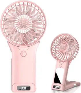 Qqt-1 Qqt 313105528578 Q Quart Mini Handheld Fan 4 Speed Adjustable Portable Battery Operated Fans Usb Rech