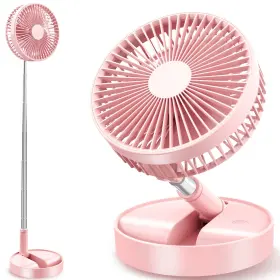 Qr-p9-2-p Qualori Flodaway Fan Rechargeable Fold Away Fans Portable For Traveling Foldable Com