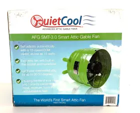 Smt-3.0 Quietcool Systems Smt-3 Afg Smart Attic Gable Fan - New In Box Never Used