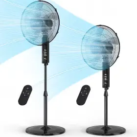 Fs16r-1908kr5 Qunler 16 Inch Pedestal Fan With Remote 3-speed Oscillating