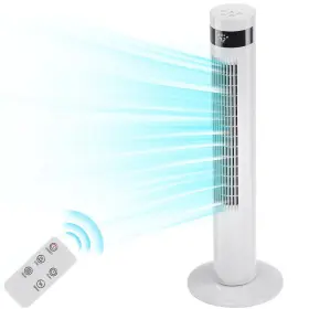 93244709 R.w.flame Tower Fan 85 Oscillating Bladeless 3 Speeds And Modes Quiet Cooling