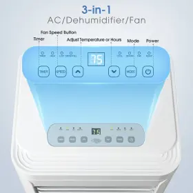 R.w.flame 974201569533 8 000 Btu Portable Air Conditioner With Remote Control Ac Unit For #2