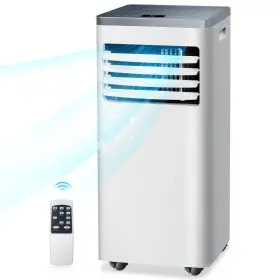 Rwa011e-8k-rw R.w.flame 10 000 Btu Portable Air Conditioner For Room Up To 450 Sq.ft With D