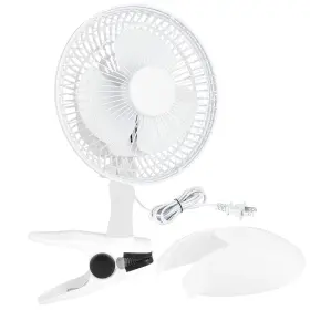 Rampro 811902038448 Portable Desk And Clip On Fan 6 Inch Fans Small Quiet Plug In Per