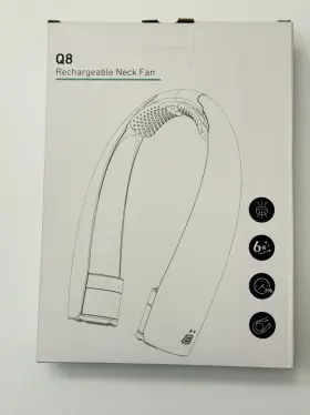Rarekoas 768781936955 Portable Neck Fan Hands-free 6 Speeds 6000 Mah Battery 360 Cooling New