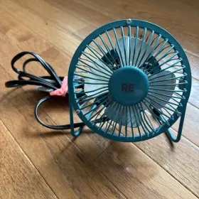 Fe10-cd Re Blue Small Personal Fan Mini Desk Metal Blades Target 2011 5.5 Inch