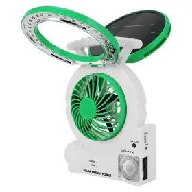 Fan01 Rerbo Camping Solar Fan Multi-function Portable With Radio/mp3/ta