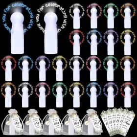 Tou-retisee-3433 Retisee 32 Set Mini Portable Handheld Fans Bulk For Wedding Guest Led Battery Wi