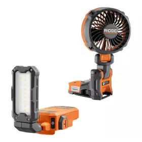 Ridgid 445056560550 18v Subcompact Brushless Cordless Magnetic Clamp Fan With Ta
