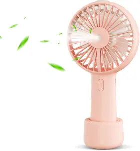 Rnkrun 313095187182 Small Handheld Misting Fan Portable Mister With Water Tank 2000mah Recharge