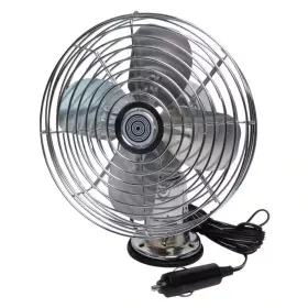 Roadpro 313045726720 12v Heavy Duty Metal Fan Cigarette Lighter Plug Auto Truck Vehicle Mount