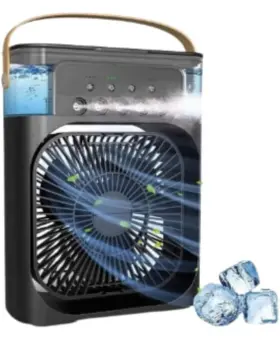 Rjfan-001 Rockjon Black Usb Portable Air Cooler Fan Mini Conditioner