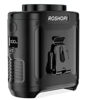 1600 Roshopi 803173645210 2025 Ai Portable Fan Rechargeable -10000mah 40h Work Time With 5 Speeds