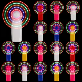 Xuu-rossesay-787 Rossesay 16 Pcs Led Mini Handheld Fan Portable Battery Powerful Personal Fans
